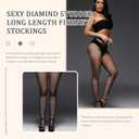 Sparkly Rhinestone Stockings for Women, Glitter Fishnets Tights Pantyhose for Dance Concert