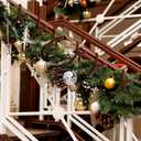 Zhengmy 24 Pcs 20'' 25'' 30'' Christmas Velvet Garland Ties Christmas Decorative Twist Ties for Banister Reusable and Flexible Wreath Twist for Xmas Home Decorations Holiday Craft Wrapping (Brown)