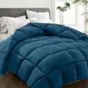 HYLEORY All Season King Size Bed Comforter - Cooling Down Alternative Quilted Duvet Insert with Corner Tabs - Winter Warm - Machine Washable - Teal