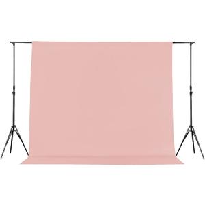 Joccun 5X7FT Light Pink Backdrop Background for Photography,Polyester Backdrop Curtain Background Screen for Photography,Photoshoot,Video Recording,Studio(5X7ft,Light Pink)