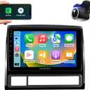 9 inch Car Radio Stereo Upgrade for Toyota Tacoma 2005-2015 with Android12/5G WiFi/Wireless CarPlay/Android Auto/Touch Screen/GPS Navigation/Bluetooth/FM/RDS Radio/HD Backup Camera