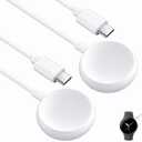 2PCS USB C Watch Charger Cable for Google Pixel-Watch, Magnetic Replacement Charging Cable Cord Stand for Google Pixel Smartwatch, 3.3FT