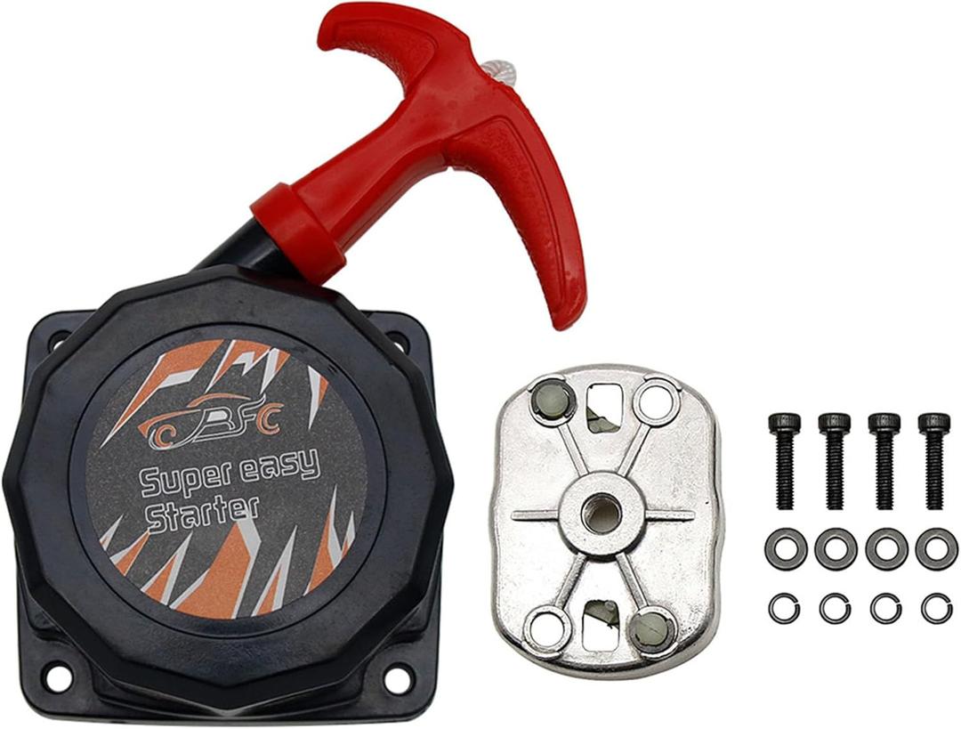 FLMLF 45CC Engine Super Easy Pull Start with Starter Dial Red for 1/5 Rovan Losi 5ive T RC CAR Parts