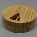 Bamboo Wood Weekly Pill Organizer for Medicine Vitamin Supplement, Arthritis Friendly 7-Day Pill Box Medium Container Holder, Daily Portable Travel Pill Case Keeper Dispenser