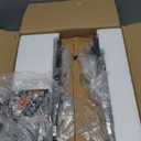 VOLISUN Crystal Vanity Lights for Bathroom, 6 Light Bathroom Vanity Light, Modern Matte Black Bathrooms Light Over Mirror, Black Bathrooms Lights Fixtures-UL Certificated(Exclude Bulb)