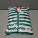 Veseacky Family Christmas Pajamas Matching Sets Adult Onesie Zipper Hooded Footed One-Piece Pjs Jumpsuits (X-Large, Men-green White Striped)