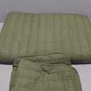Olive Dark Green Twin Size Quilt Bedding Sets with Pillow Shams, Lightweight Soft Bedspread Coverlet, Forest Quilted Blanket Thin Comforter Bed Cover for All Season, 2 Pieces, 68x90 inches