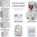 10 Set Packing Cubes for Travel, Gifts for Women Mom,Anti-Tearing Suitcase Organizer for Luggage Carts with Shoe & Hanging Toiletry Bag,OlarHike Vacation Essentials & Accessories for Cruise Ship