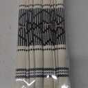 LUFEIJIASHI Elegant Thick placemats for Dining Table Decor Farmhouse Heat Resistant Table Place mats Set of 4 Quality Woven Cloth Placemats Washable Dinner mats (Black, 4)