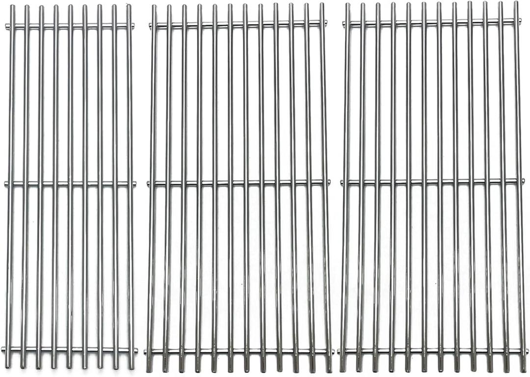 18" Stainless Steel Cooking Grid Grate for Charbroil Performance 463376018P2, 463376117, 463377117, 463673617, 463377017, 463347017 and 5 Burners 463347519 463347418 463342119 Gas Grill