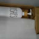 MOMEEMO White Soap Dispenser Set, Contains Hand and Dish Soap Dispenser, Suitable for Kitchen Decor. (White)