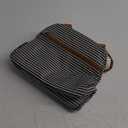 FlowFly Insulated Lunch Cooler Bag - Tote Bag Organizer for Women/Men, White&Black Stripe