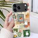 MERRO for iPhone 17 Pro Max Case - Wireless Charging Compatible - Dual-Layer Hard Shell & Silicone Cover - Protective Phone Case with Cute Wildflower Designs for Women - Cute Collage