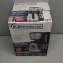 BLACK+DECKER 12 Cup Thermal Programmable Coffee Maker with Brew Strength and VORTEX Technology, Black/Steel