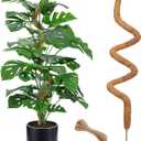 60 Inch Moss Pole for Plants Monstera, Tall Bendable Moss Poles for Climbing Plants Indoor, Large Handmade Plant Pole Sticks, Coco Coir Plant Support Stakes for Potted Plants, Pothos