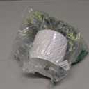 MyGift Artificial Eucalyptus Plant in Modern Gray Concrete Pots with Geometric Embossed Pattern (1, White)