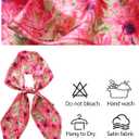 Purse Scarf for Handbags Long Skinny Scarf Bandana Silk Feeling Head Scarf Hair Neck Scarves for Women Bag