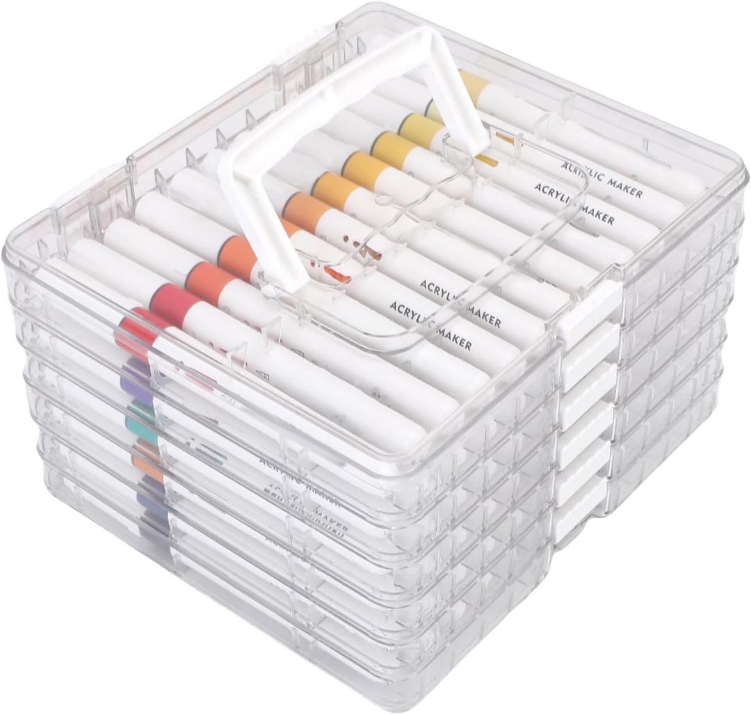 72 Colors Acrylic Paint Markers Set, Brush Tip Paint Pens, Vibrant DIY Drawing Art Markers for Rock Painting Fabric Canvas Wood Stone Glass Ceramic Crafts