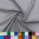 Ice Fabrics Cotton Polyester Broadcloth Fabric by The Yard - 60" Wide Soft & Breathable Broadcloth Fabric for Sewing - Perfect for Apparel, Bedding, Curtains and More - Silver - 3 Yards