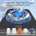 Mag-Ring Designed for iPhone 16 Case, Liquid Silicone [Moisturizing Factor] Extreme Soft Slim Phone Case with Stand [Compatible with MagSafe] for 16 6.1 inch Men Women, Black