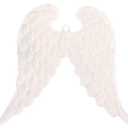 1Pc Christmas Ornaments Angel Wings White Angel Wings Ornament Xmas Party Plastic for Home Decor