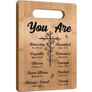 Christian Gifts Religious Gifts for Women, Inspirational Gifts with Prayers, Christmas Cutting Board Gifts for Women Friend - You Are Beautiful