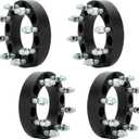 8x6.5 2" (50.8mm) Wheel Spacers with 130mm Bore, 9/16"-18 Studs Thread Pitch, 4pcs Forged Rim Adapters 8x165.1mm 8 Lugs for 1994-2011 Dodge Ram 2500 3500, 1988-1998 Ford F250 F350