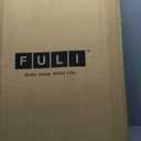 FULI Japanese Futon Mattress, Japanese Floor Mattress, Floor Bed, Tatami Foldable Bed, Roll Up Sleeping Pad, Shikibuton, Made in Japan (White, Twin) (Twin (75"L x 39"W x 2"Th))
