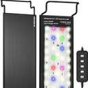 24/7 LED Aquarium Light for 30-36 Inch Plant & Fish Tank, 12-Color & Gradient & Full Spectrum with Auto On/Off, Brightness, Sunrise-Daylight-Moonlight, Extendable Brackets for Freshwater IP68