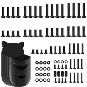 Universal TV Mount Screws Kit Includes M4 M5 M6 M8 Screws, Washers, for Samsung TCL Hisense LG Vizio Onn Sony Toshiba Insignia Westinghouse TV Mounting Hardware Kit with Remote Control Holder