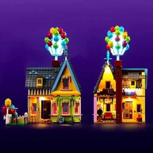 VONADO LED Light Kit Compatible with Lego Pixar ‘Up’ House 43217, DIY Lighting Compatible with Lego Up House 43217 (NO Model), Creative Lights for Up Set (ONLY Lights)