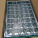 MIXC Seedling Trays Seed Starter Tray, 5-Pack Mini Propagator Plant Greenhouse Grow Kit with Humidity Vented Domes and Base for Seeds' Starting (40 Cells Per Tray, Total 200 Cells), Green