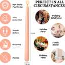 10 Inch Flesh-Pink Taper Candles for Home Decoration, 10 Pack Unscented Candlesticks for Dinner Wedding Party, Smokeless and Dripless Candle Sticks