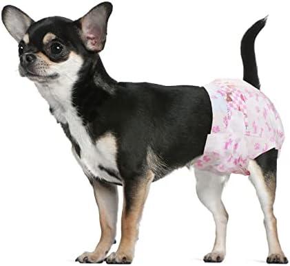 Dono Disposable Dog Diapers Female, Super Absorbent Doggie Diaper, Rapid-Dry Gel Technology Puppy Diapers, Leak-Proof Fit for Cat Doggy in Heat, Excitable Urination, Incontinence, X-Small