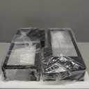 2 Pack Porch Lights Outdoor Wall Sconce, Outdoor Light with GFCI Outlet, Waterproof Exterior Wall Lantern Light Fixtures, Anti-Rust Wall Lamp with Clear Glass for Patio Doorway Garage- Black (No Sensor, Standard)