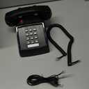 Retro Traditional Landline Phone (Ringing Indicator), Classic 2500 Analog Desk Phone Hearing Aid for Elder, Vintage Corded Desk Telephone for Landline Large Button,Old School Phone Home,Black