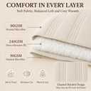 CozyLux Twin XL Comforter Set Beige - 5 Pieces Complete Bedding Set