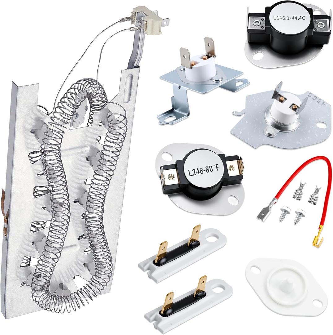 Upgraded MEDB765FW0 MEDB855DC4 MEDX700XW0 Dryer Heating Element for Maytag Epic z Bravos MED9800TQ0 MEDB835DW4 MEDX500XW0 MED9700SQ0 MED3500FW1 MEDX700XL0 MEDX500XL0 MEDC700VW0 MEDZ400TQ2 by TOMOON