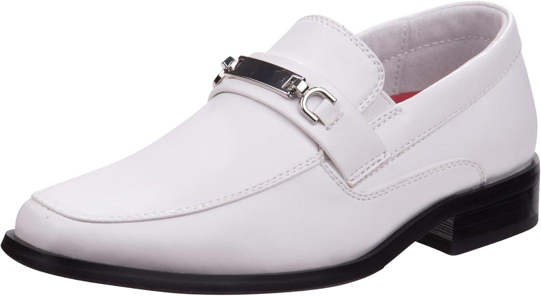 Josmo Penny Loafer Dress Shoes Slip-On Formal School Uniform Footwear Classic Polished Style Size Little Kid 13/Big Kids 1–4/ US Men 5–8