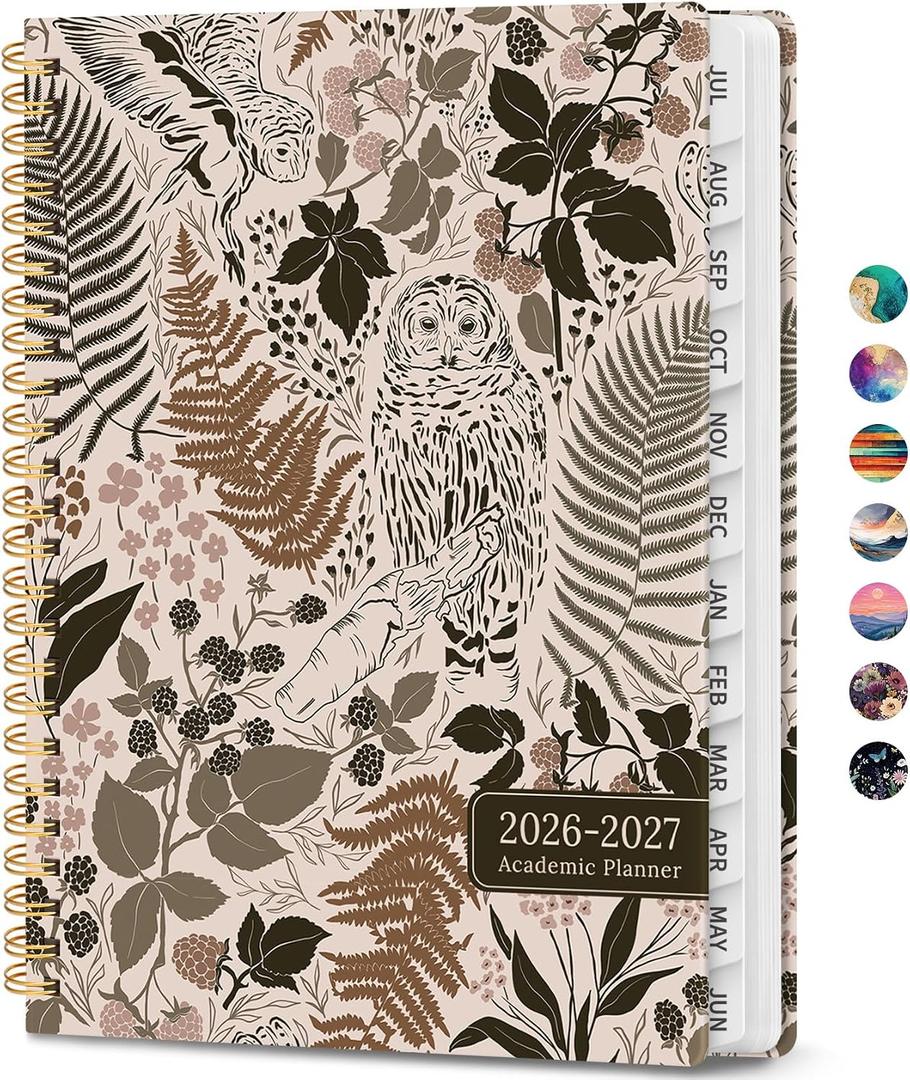 Planner 2026-2027, Weekly & Monthly Academic Calendar, Jul 2026 – Jun 2027