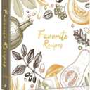 Recipe Binder with Plastic Sleeves, Full Page Cards and Dividers, Recipe Binder 8.5x11 3 Ring, Blank Recipe Book Binder to Write in Your Own Recipes (Color Veggies)