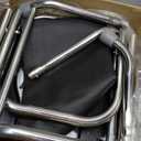 BLIKA Portable Toilet for Camping, 350LBS Stainless Steel Foldable Camp Travel Toilet with Soft Seat for Adults, 16.5-Inch Portable Toilet for Truckers, Camping, RV Travel, Road Trips, Outdoor Use