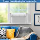 Adjustable AC Air Deflector, AC Vent Deflector, Direct Airflow Prevention, Extends 17.5" to 28.5" Length,Fits Most Window and Split-Type Air Conditioners