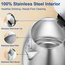 TOPWIT Electric Kettle, 2.0L Hot Water Kettle Electric, BPA-Free Stainless Steel Tea Kettle, Electric Kettles for Boiling Water with Fast Boil, Auto Shut-Off & Boil Dry Protection, Silver