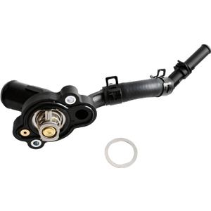 MITZONE Engine Coolant Thermostat Housing Assembly Compatible with 2007-2010 Dodge Magnum Challenger Charger 2007-2010 Chrysler 300 3.5L