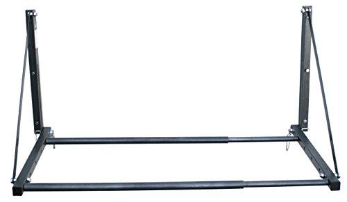 MaxxHaul Adjustable Wall Mount Folding Tire Rack – 32 to 48 Inch Width – 300 lb Capacity – Heavy Duty Steel Garage Tire Storage Holds 4 Tires – 70489