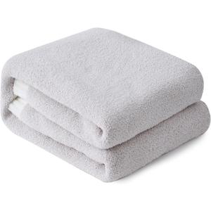 YIRUIO Ultra Soft Throw Blanket 50x60 inches Reversible Beige Microfiber Fluffy Fuzzy Super Cozy Knit Throws for Bed Couch Women Mothers Birthday Gifts Sofa Bedroom