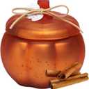 Thanksgiving Cinnamon Pumpkin Candle, Pumpkin Fall Candle, Thanksgiving Fall Table Centerpiece, Farmhouse Pumpkins Shaped Candles for Harvest Time Home Decor, 12oz