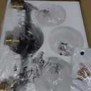 3 Light Bathroom Vanity Light, Black and Gold Bathroom Light Fixtures with Clear Glass Shade Modern Wall Sconces Lighting Bath Wall Lights Lamp for Mirror Kitchen Living Room Bedroom Hallway Cabinet