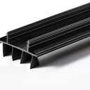 Pushglossy 1 Pcs Door Bottom Seal with Vinyl Fins Threshold Strip,Black
36" Long 1 3/4" Wide, Kerf Weatherstrip for 7/8 Inch Barbs, Draft Stopper Bottom Door, Energy Saving Seal